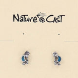 Turquoise Inlay Kokopelli Studs