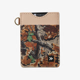 Thread Patterned Vertical Leather Elastic Wallet