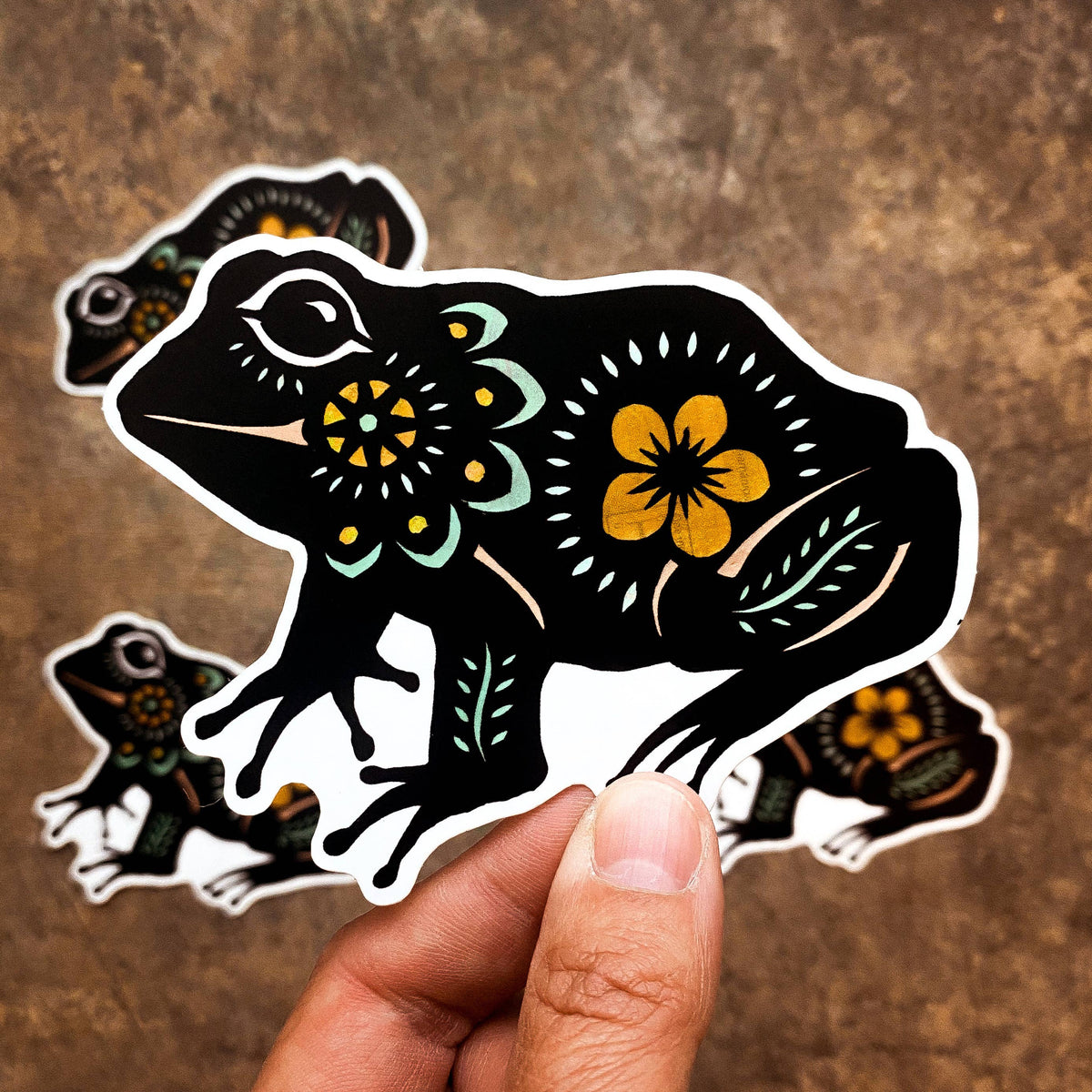 Frog Matte Vinyl Sticker