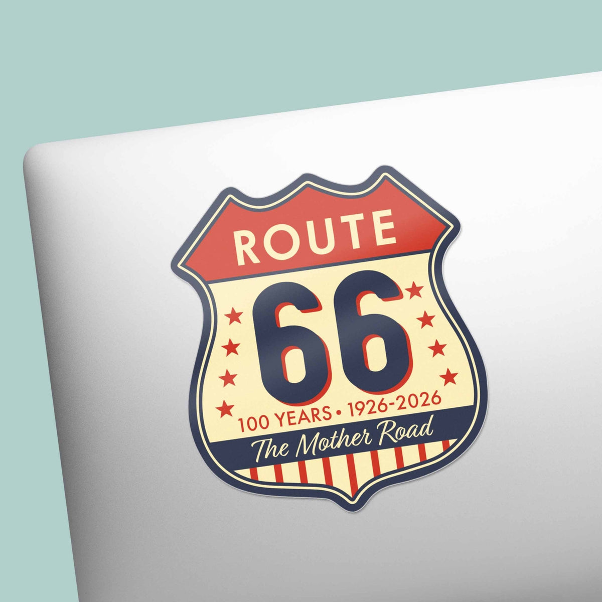 The Mother Road Route 66 Sticker - 100th Anniversary Decal