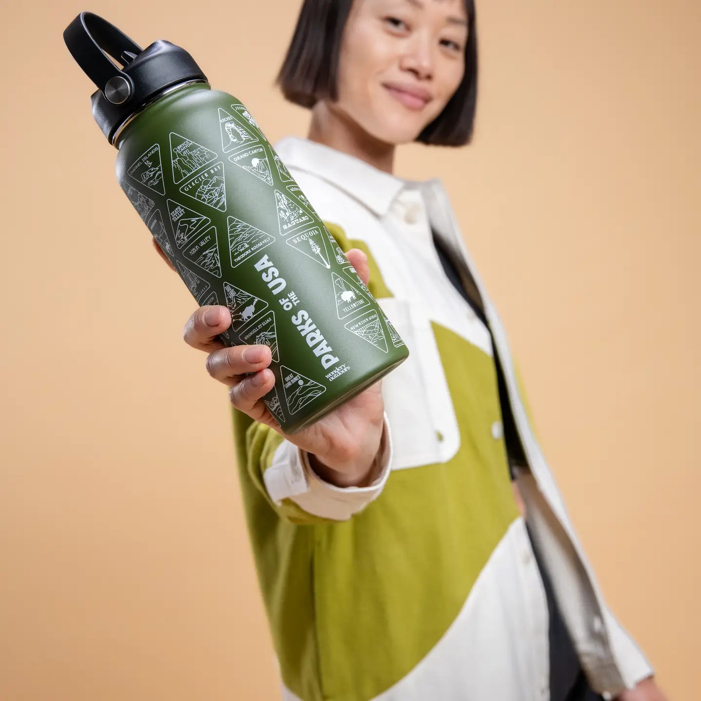 National Parks Bucket List Water Bottle + Stickers