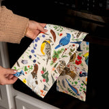 Feathered Friends Birds Tea Towel