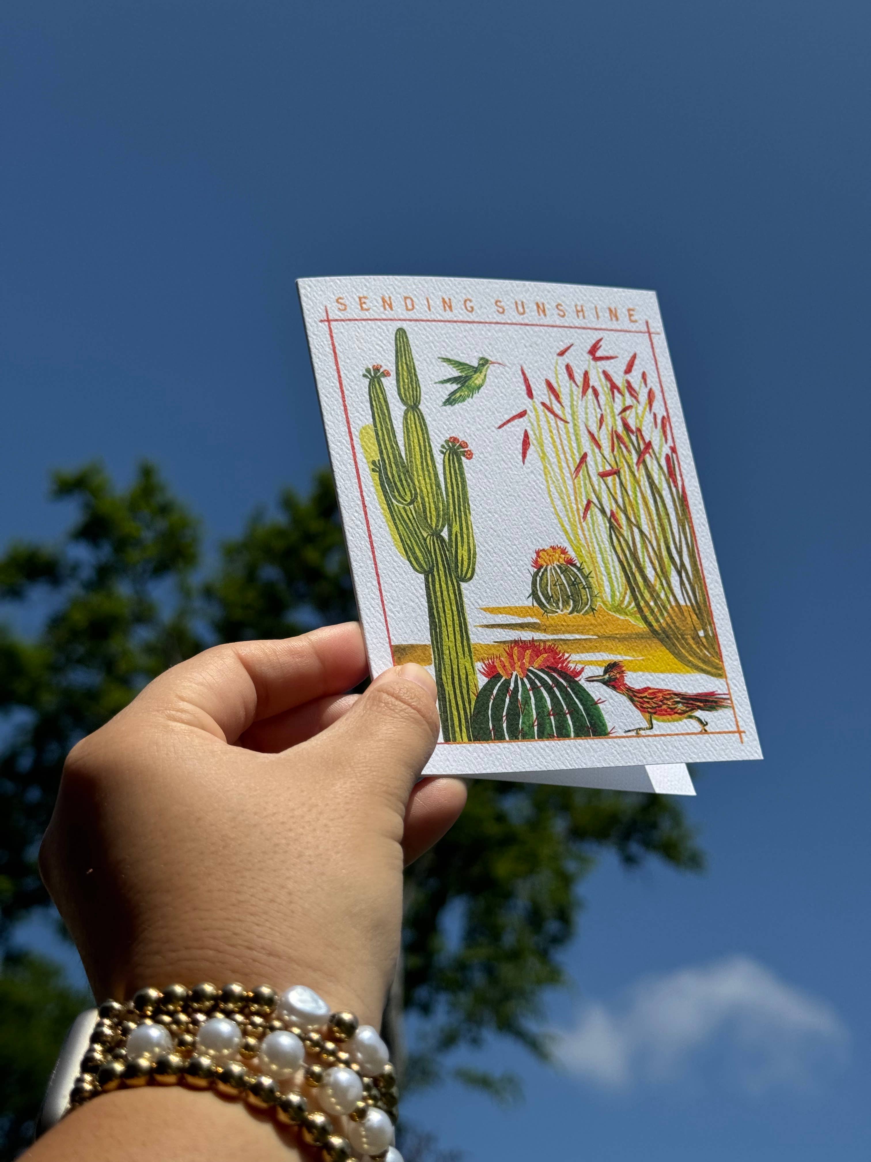 Sending Sunshine Desert Greeting Card