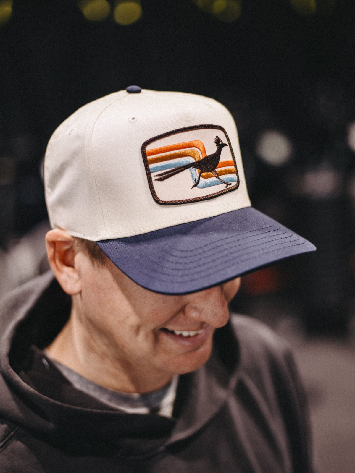 70s Retro Roadrunner Two Tone Curved Brim Hat