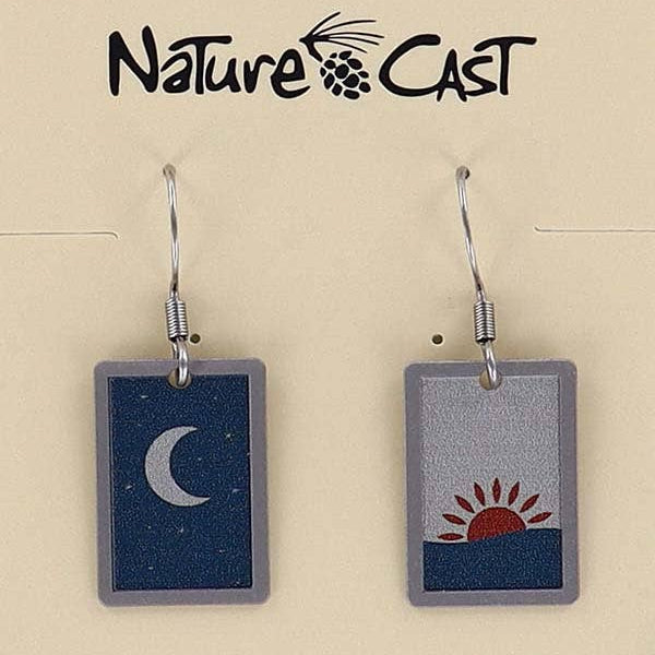 Moon & Sun Dangle Earrings