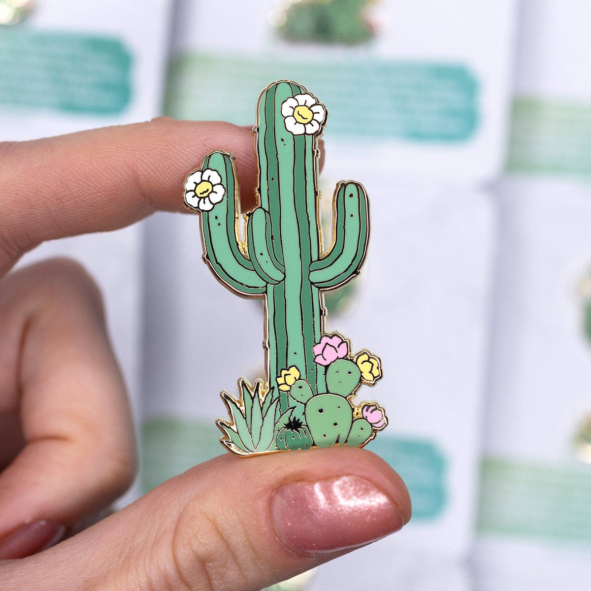 Cactus Enamel Pin