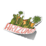 Arizona Cacti Landscape Embossed Vinyl Sticker