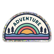 Adventure Glitter Sticker