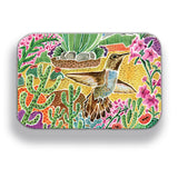 Hummingbird Desert Scene Wood Magnet