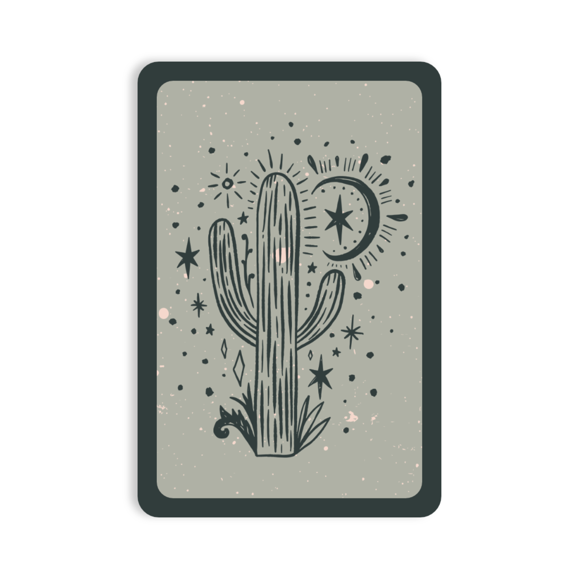 Desert Vibes at Night Sticker
