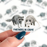 Partners In Crime Clear Sticker