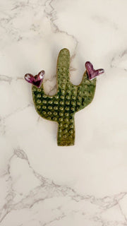 Green Saguaro Cactus Magnet