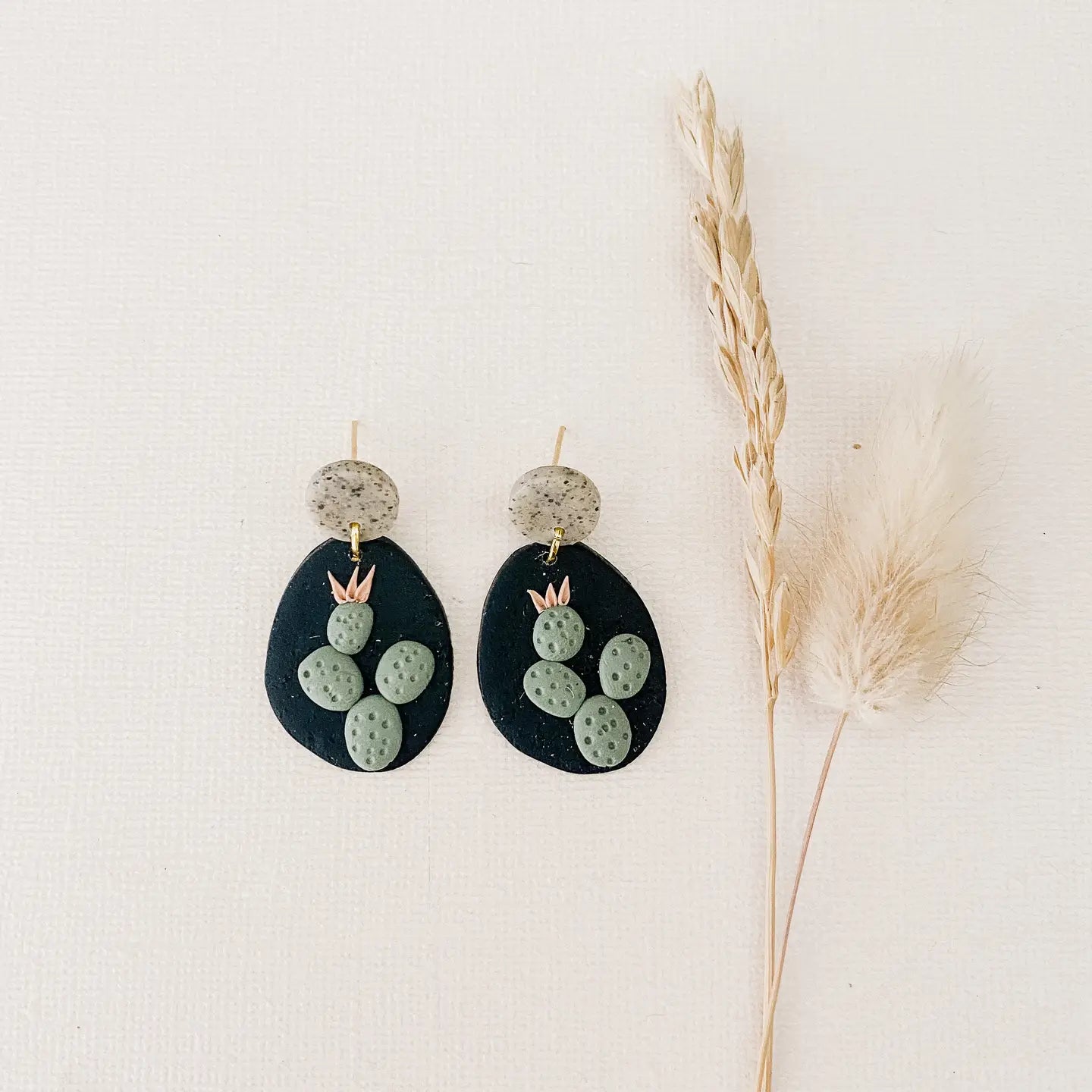 Oval Prickly Pear Earrings