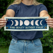 Find Beauty Embroidered Canvas Banner