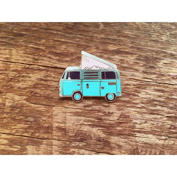 Camper Van Enamel Pin