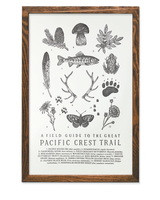 Pacific Crest Trail Guide Art Print - 11 x 17