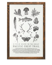 Pacific Crest Trail Guide Art Print - 11 x 17