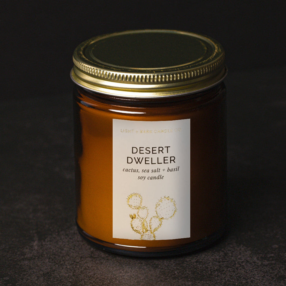Desert Dweller | 8 oz Clean Cactus Soy Candle