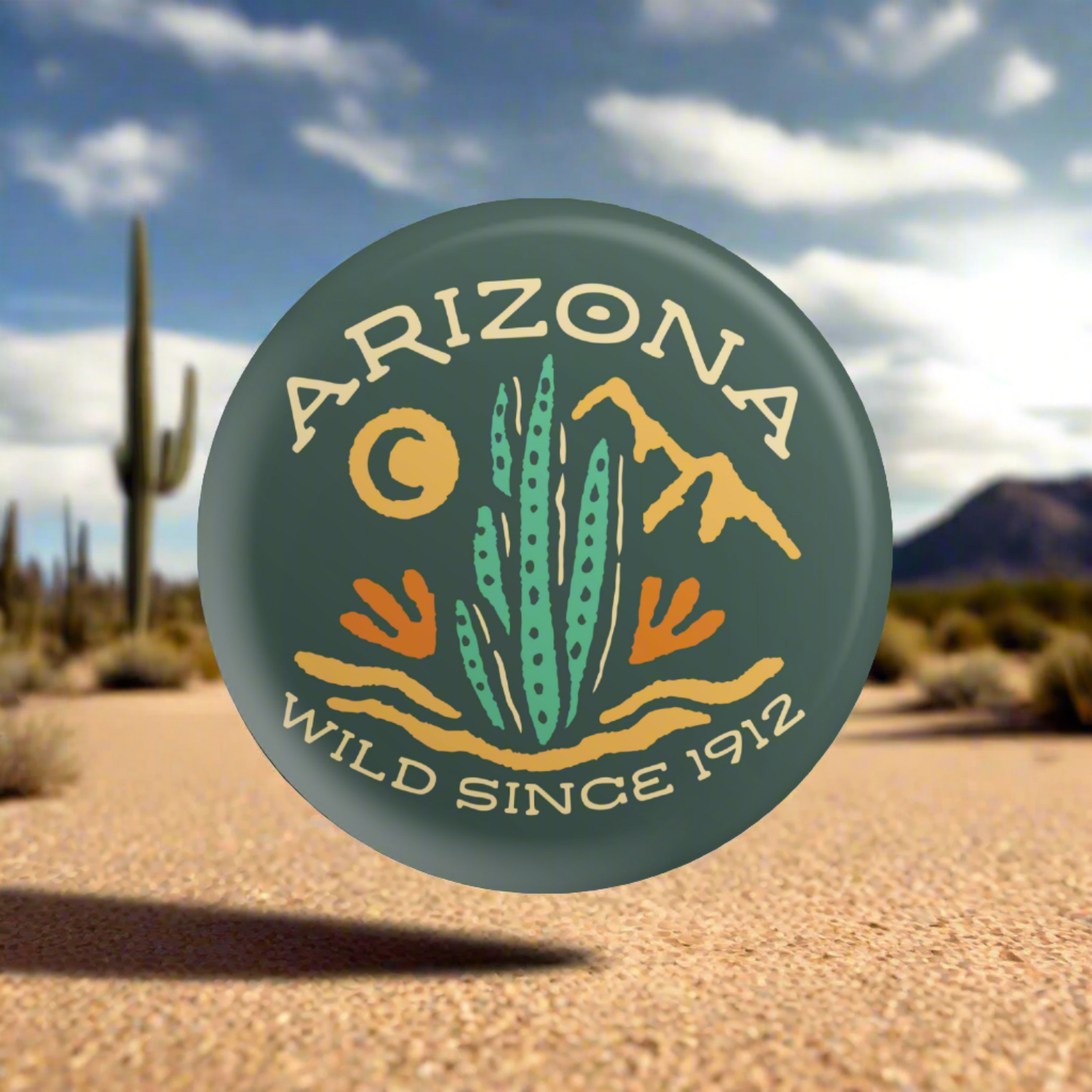 Arizona Wild Since 1912  2.25" Pinback Button