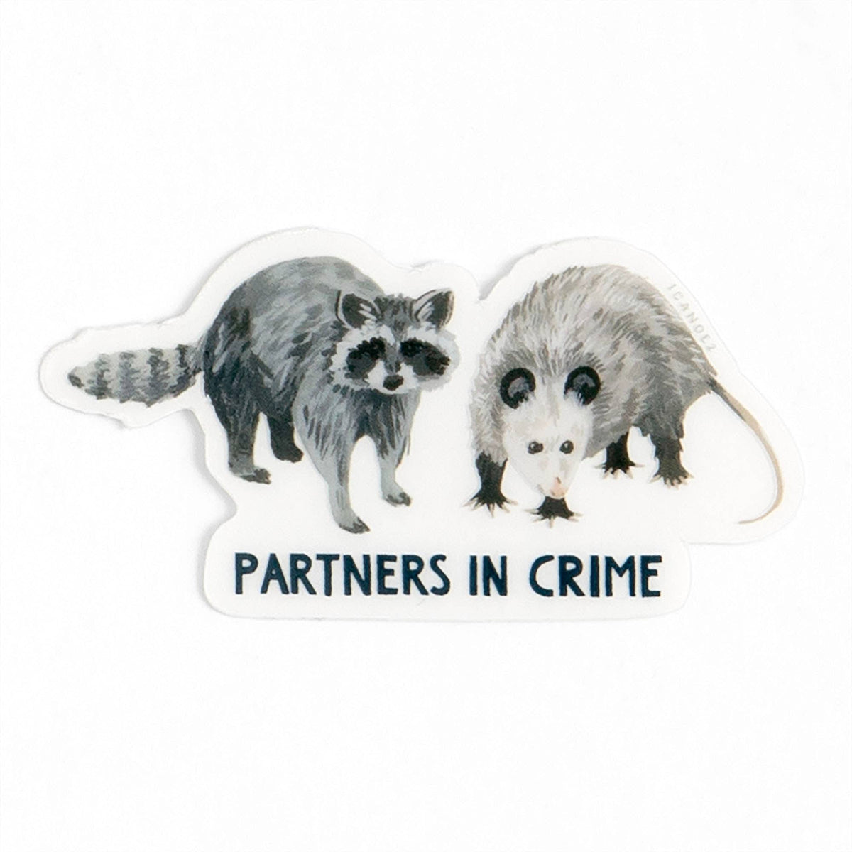 Partners In Crime Clear Sticker