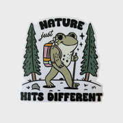Nature Just Hits Different Sticker