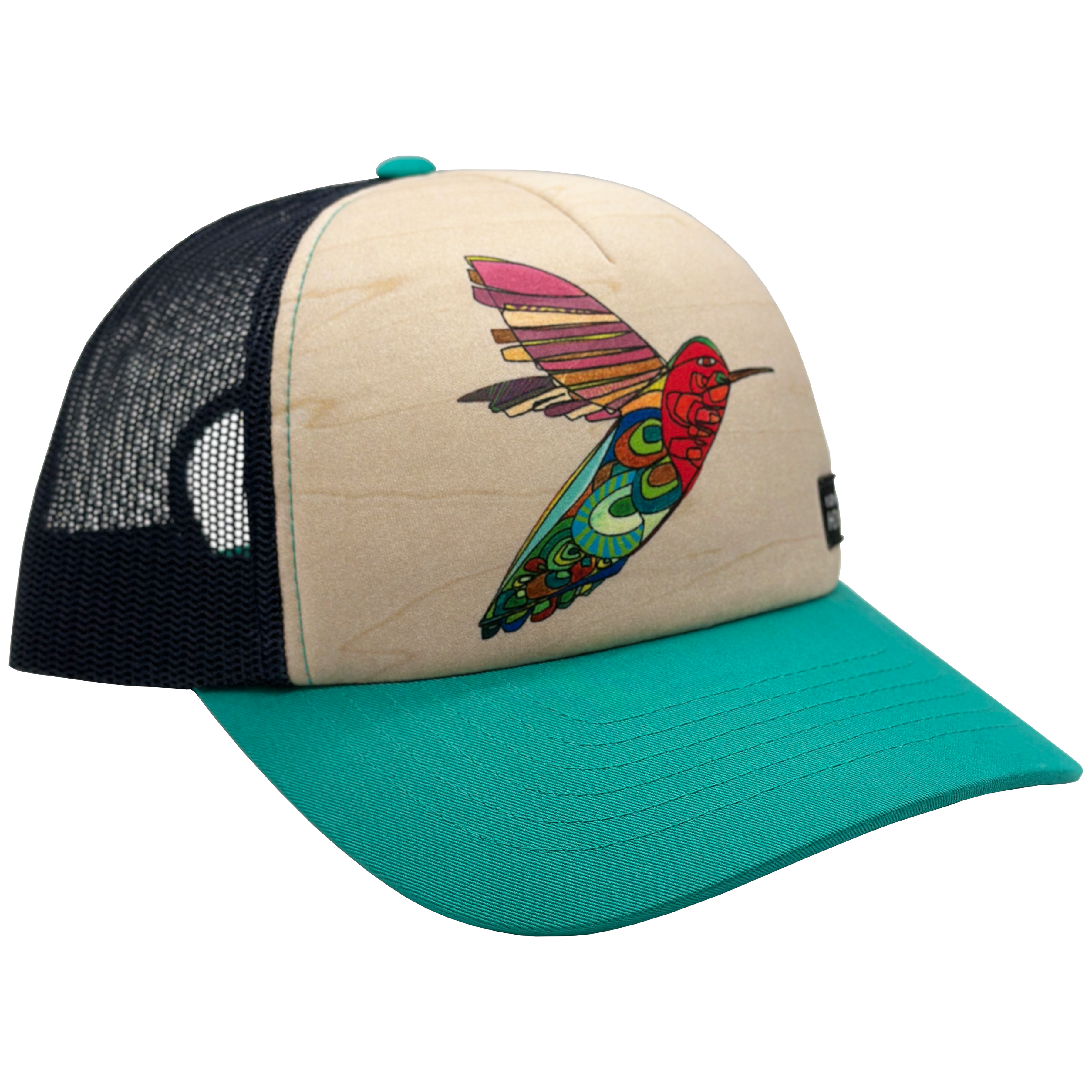 Hummingbird | Teal + Navy | Trucker Hat