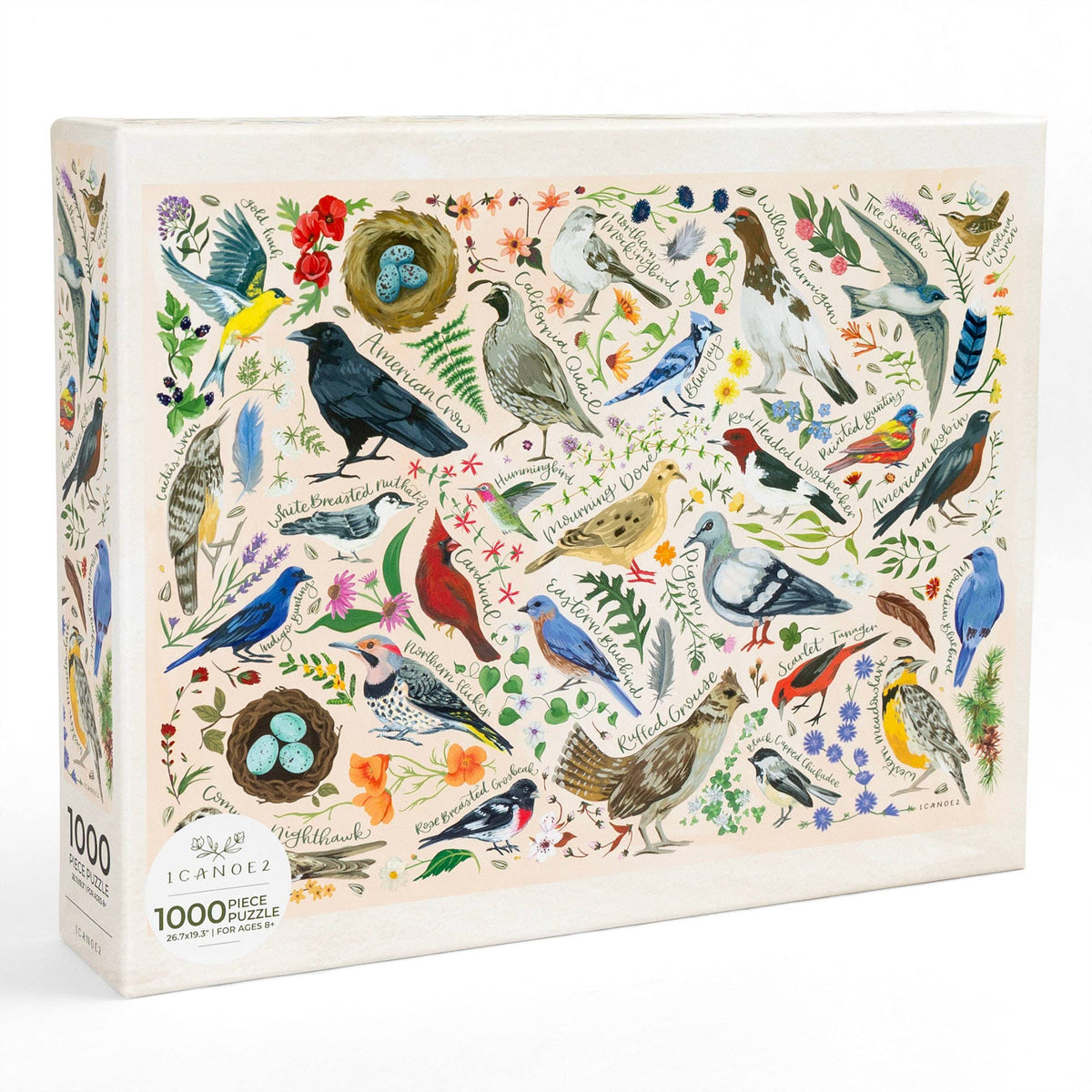 Feathered Friends - 1,000 Piece Bird Puzzle
