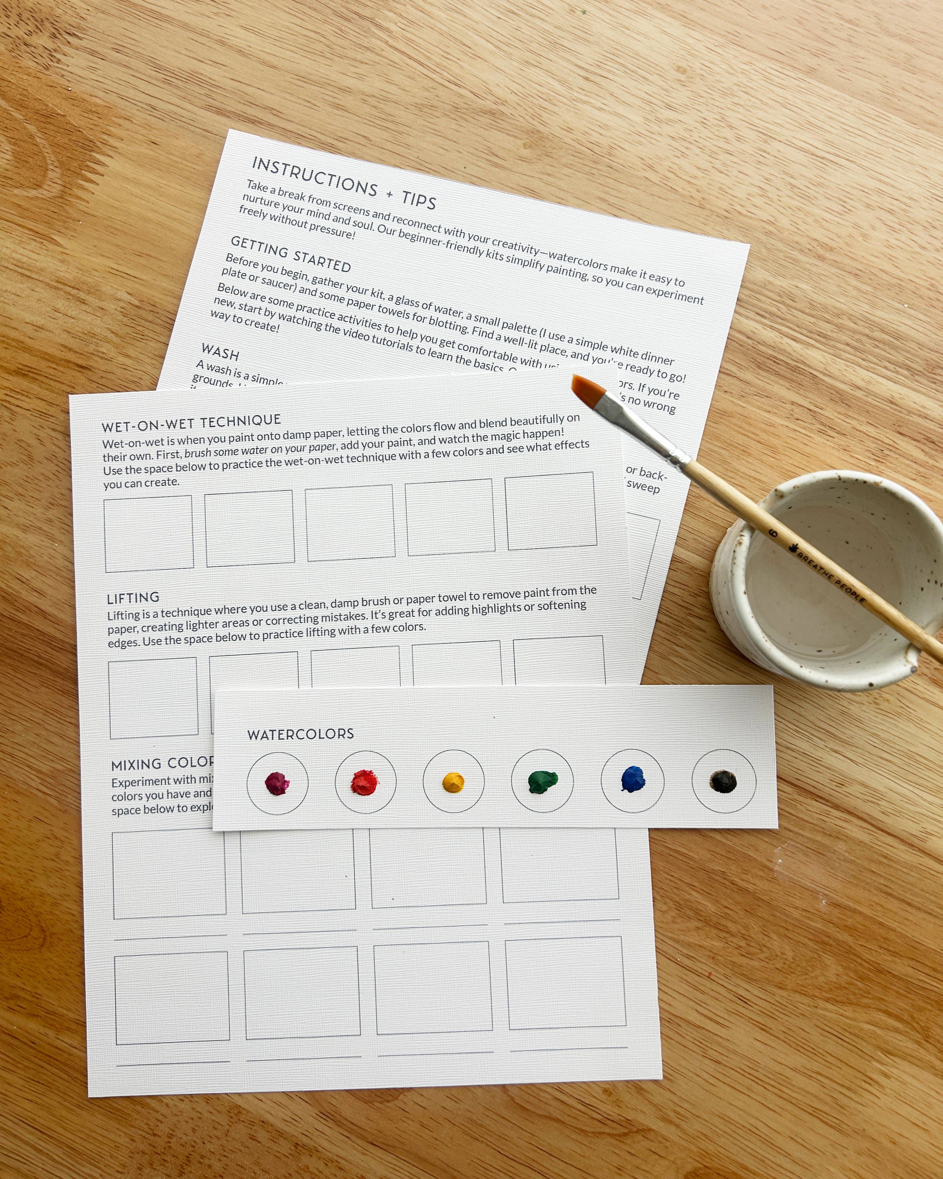 All-In-One Beginner Watercolor Paint Set - Ladybug