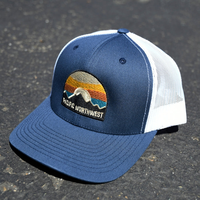 Bright Sky Curved Bill Trucker Hat
