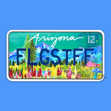 Flagstaff License Plate Sticker Arizona
