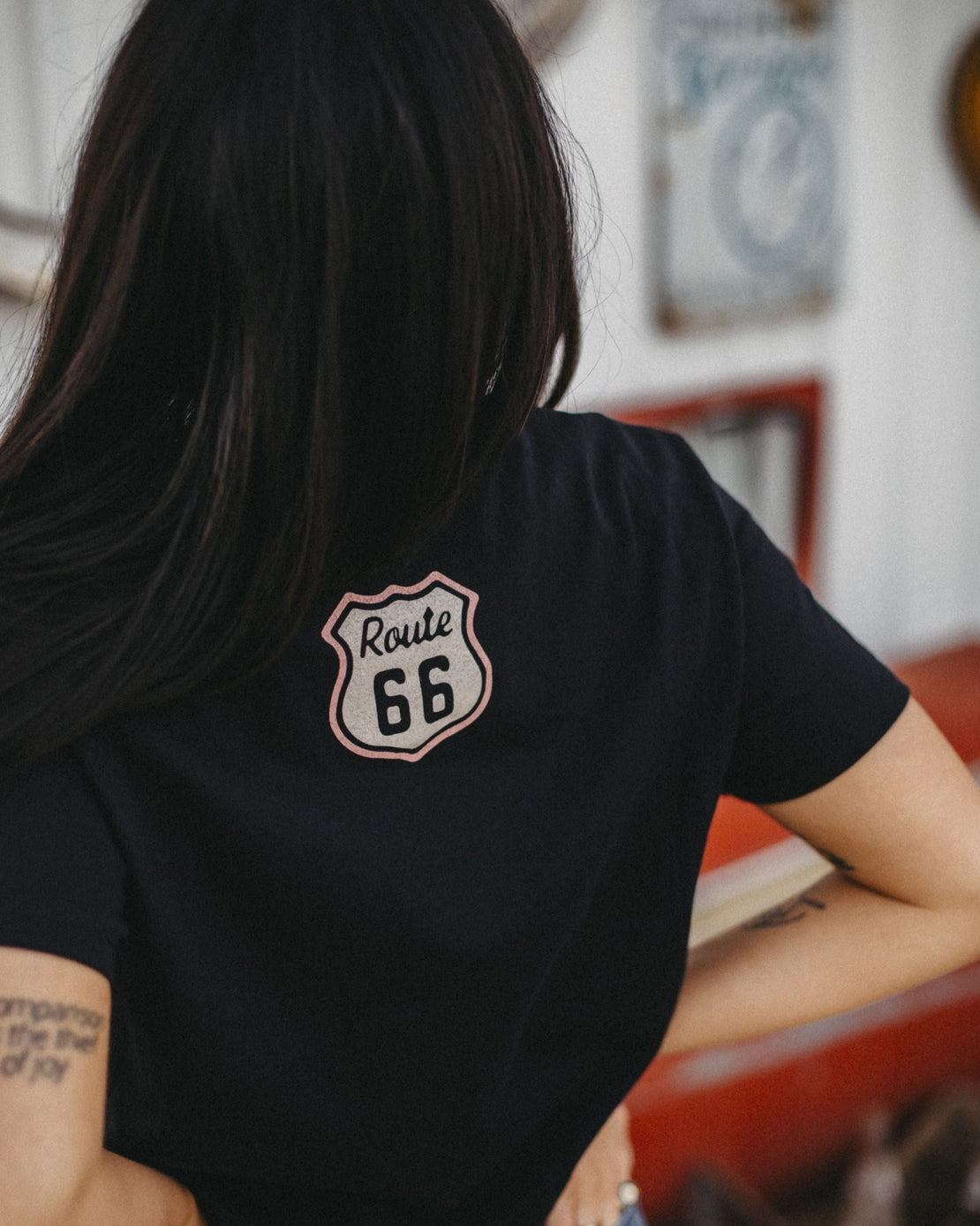 Mother Road Ladies Boxy Crop - Route 66