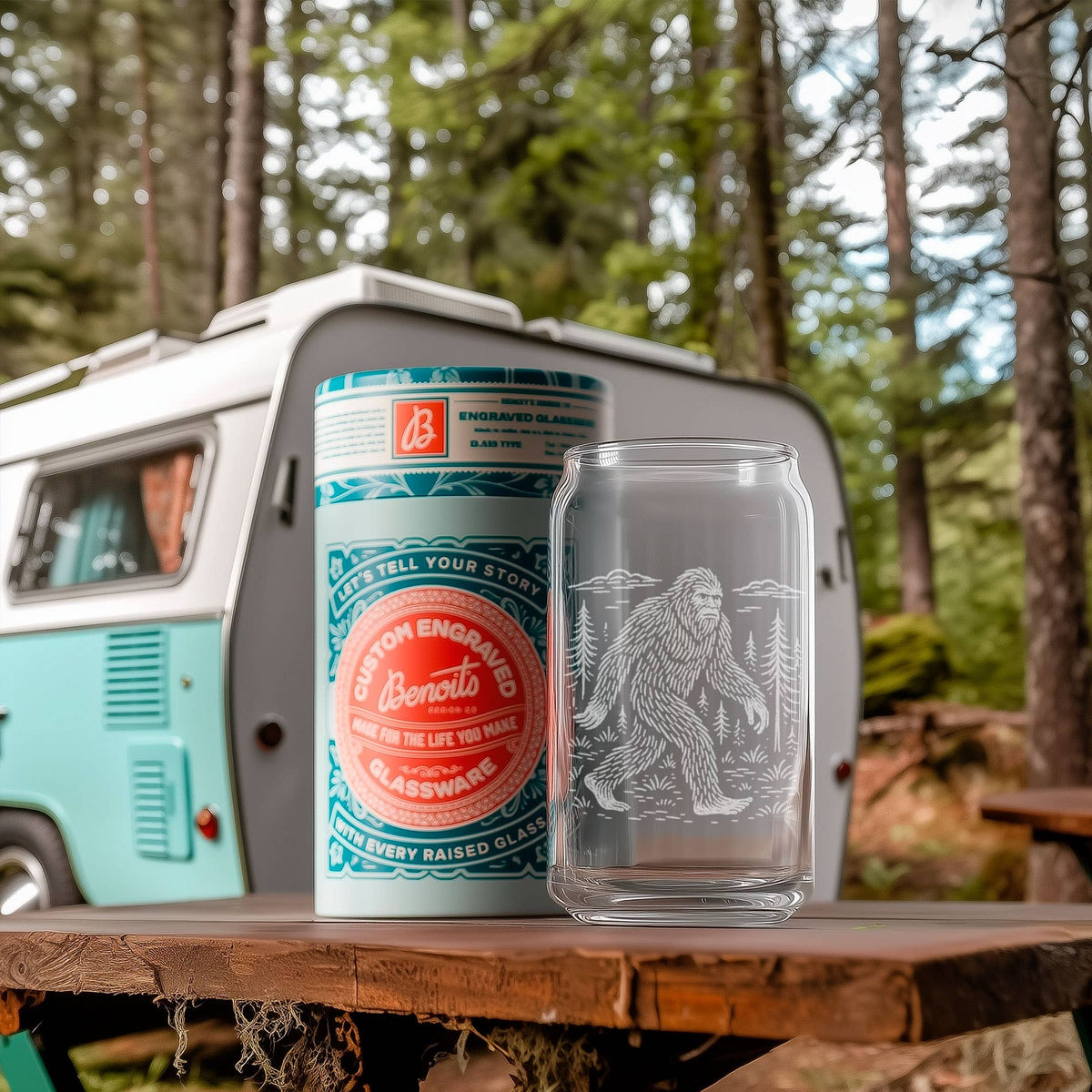 Sasquatch Glass Can