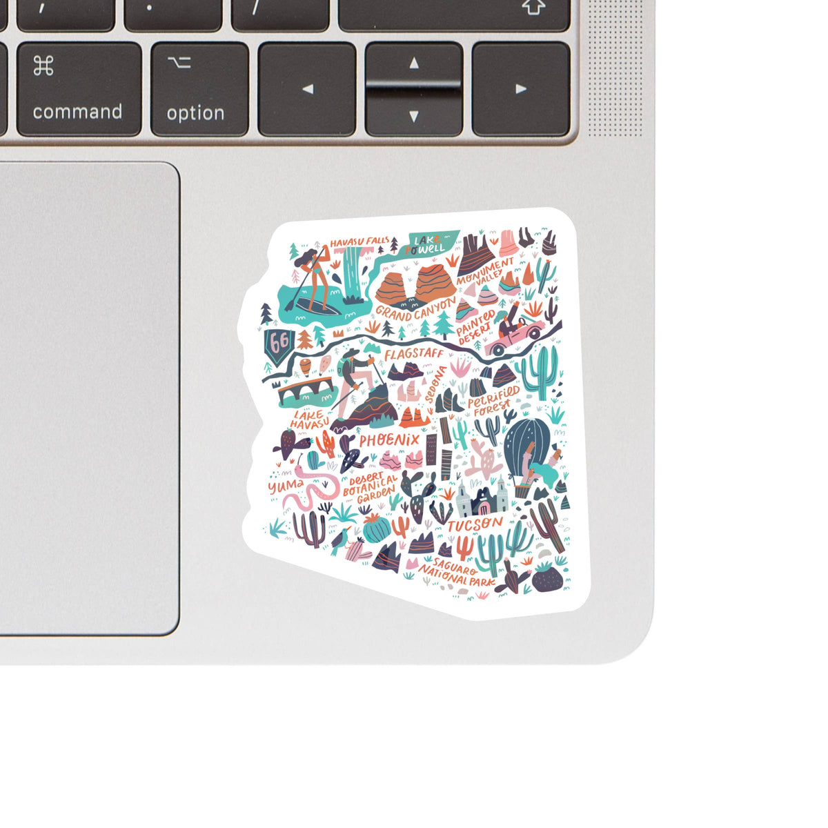 Arizona Map Holographic Sticker