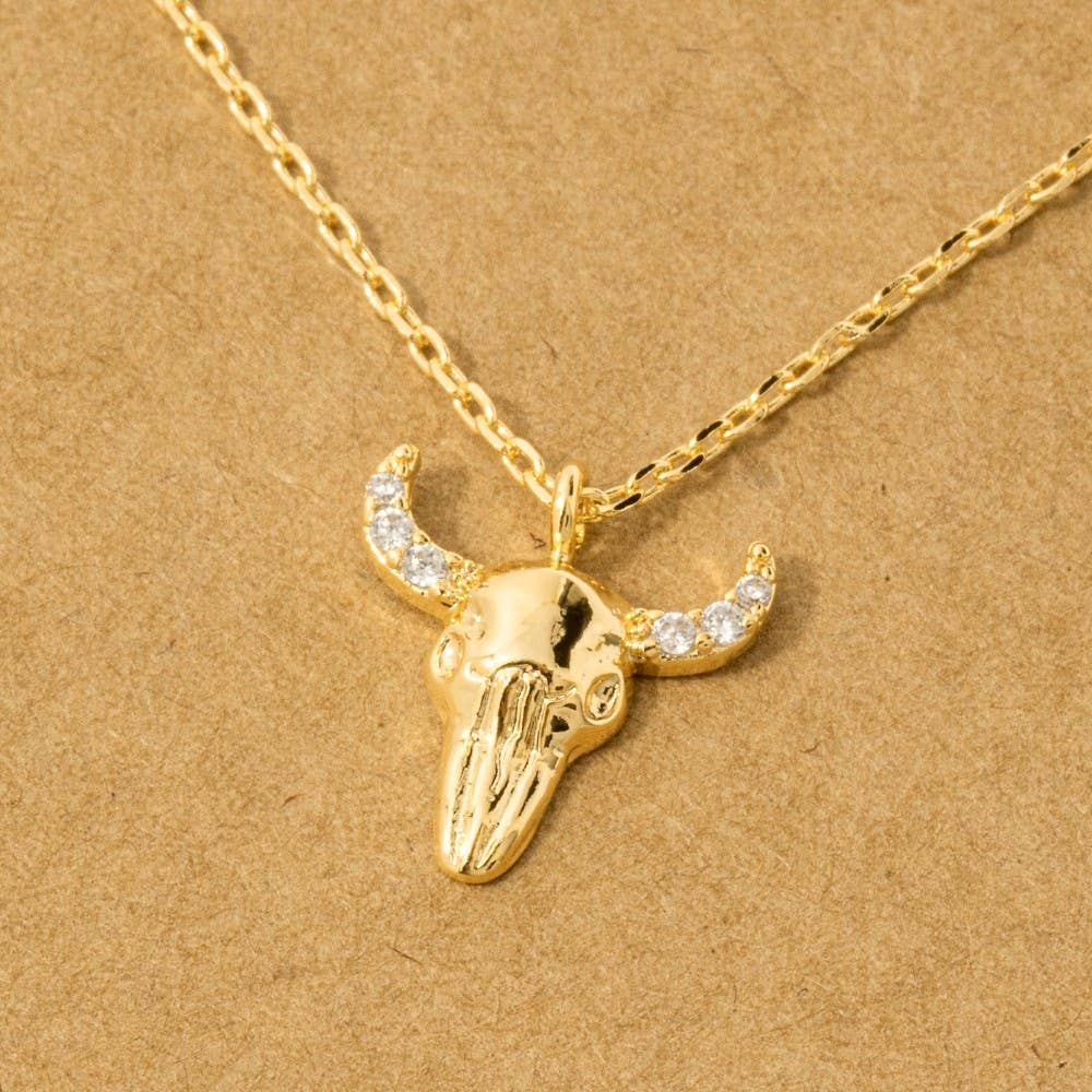 Buffalo Head Pendant Necklace