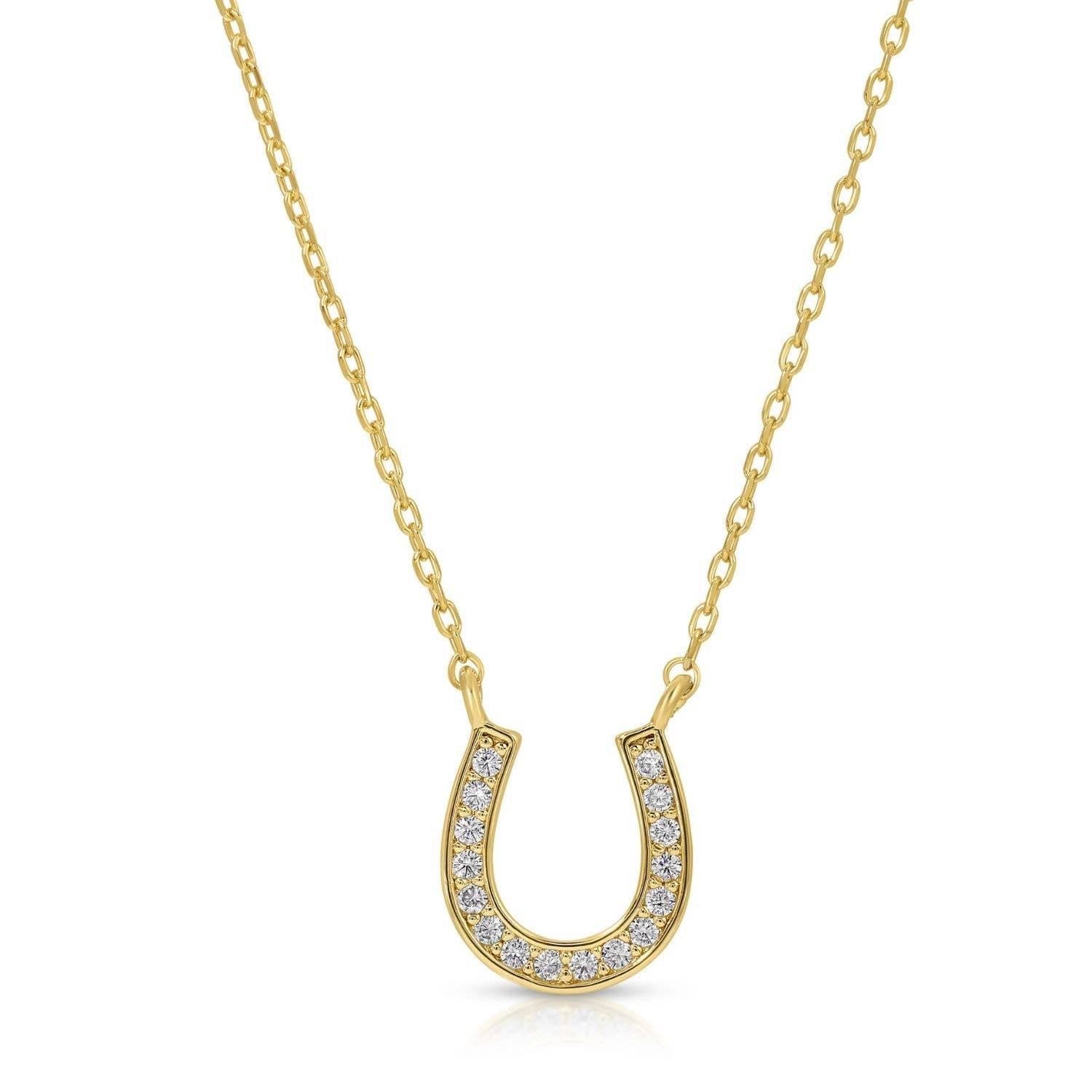 Pavé Horseshoe Necklace
