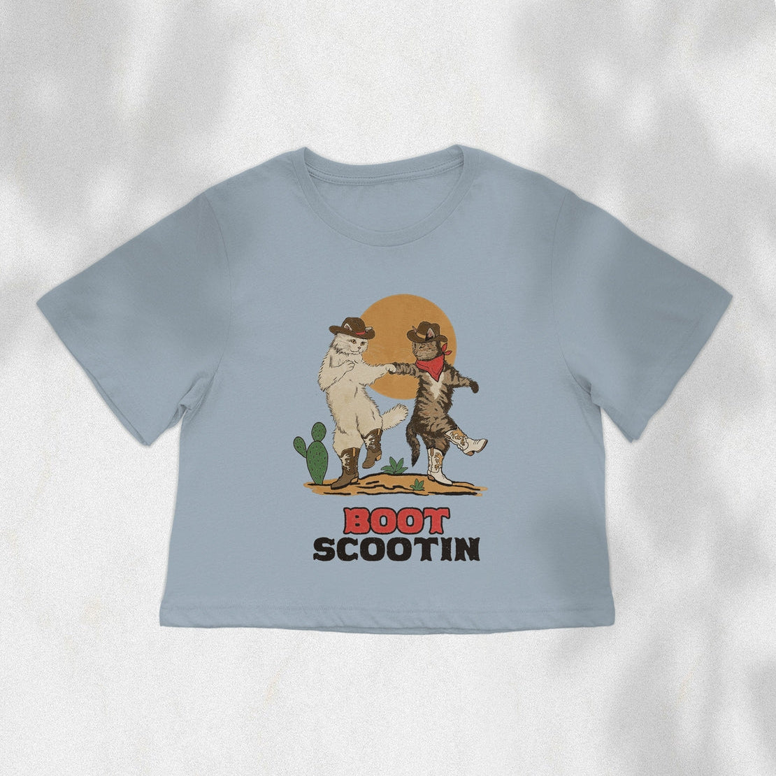 Boot Scootin' Kitties Crop Tee