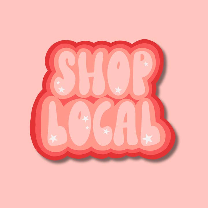 Store Below Sticker Shop Local Sticker