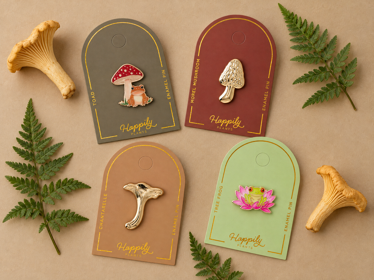 Toad & Mushroom Pin