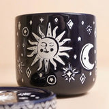 Midnight Blue Sun and Moon Planter