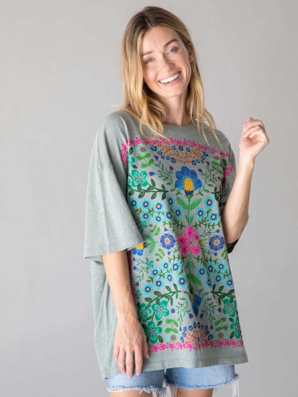 Folk Flower Bay Oversized Tee