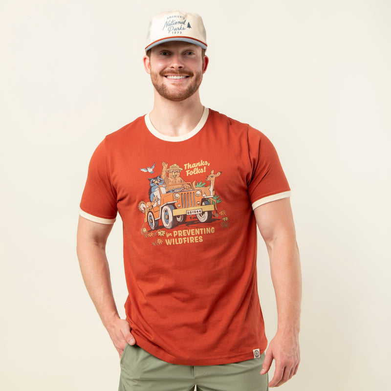 Thanks Folks for Preventing Wildfires Ringer Tee