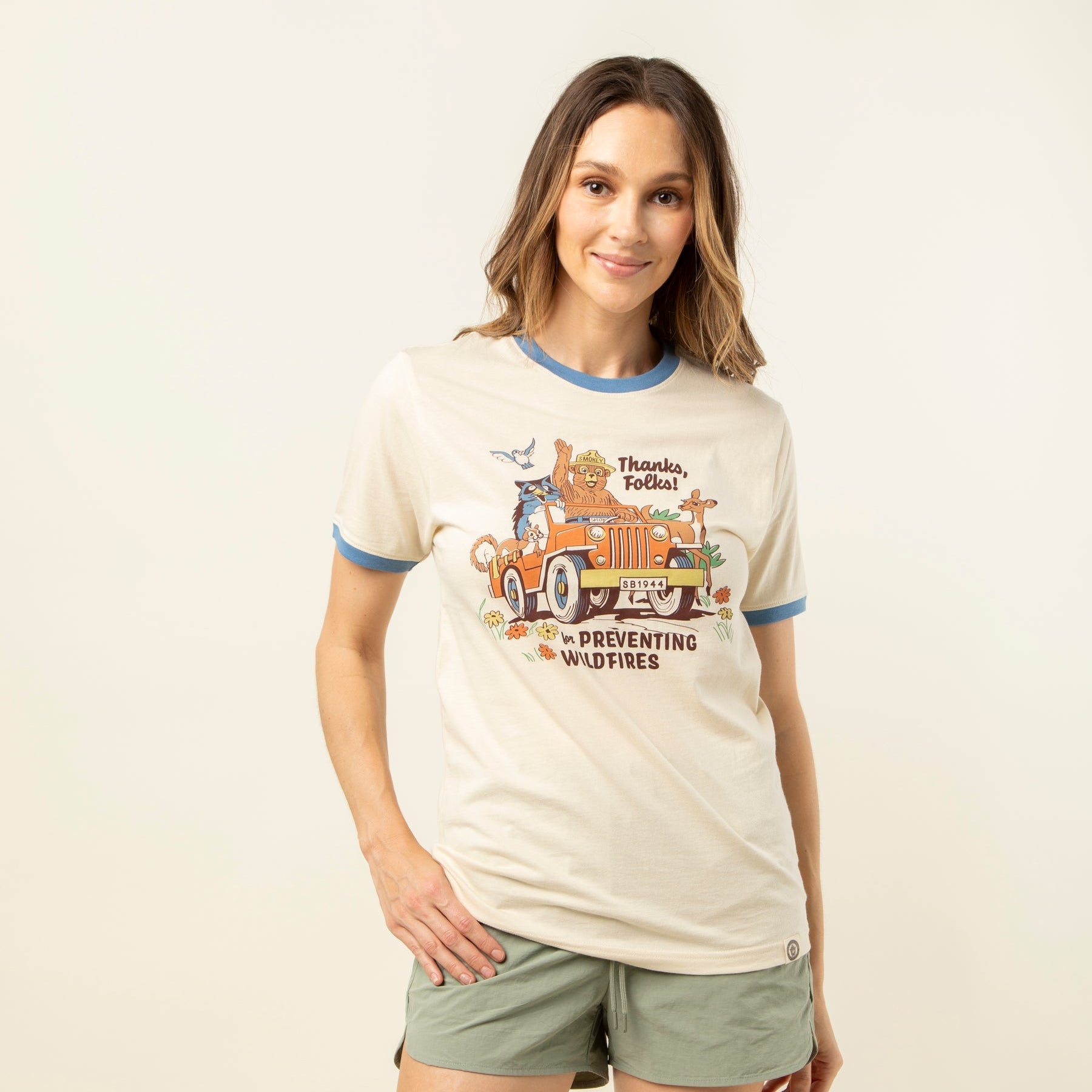 Thanks Folks for Preventing Wildfires Ringer Tee