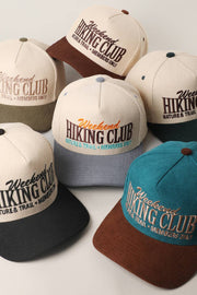Hiking Club Embroidered Corduroy Trucker Hat