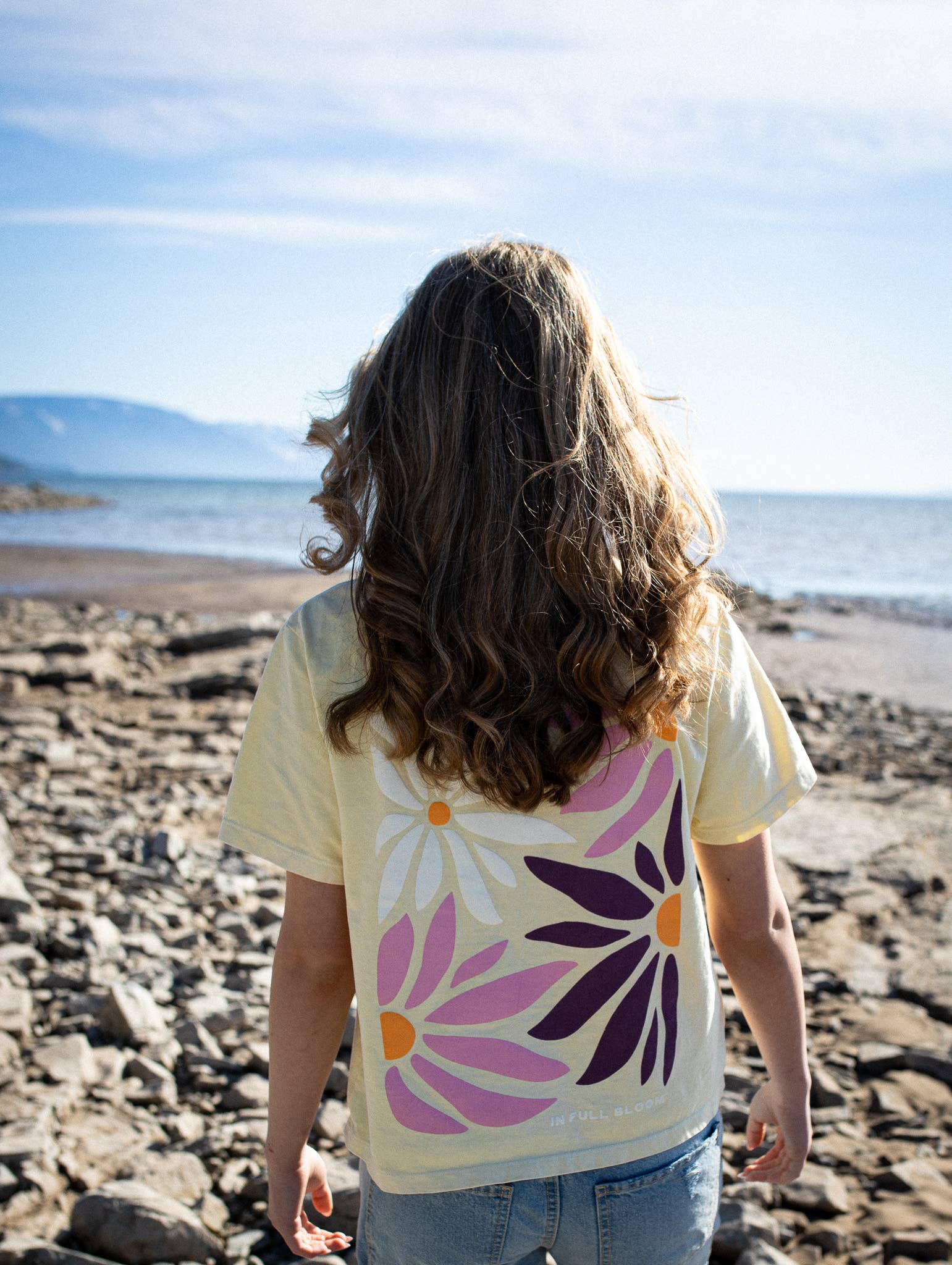 In Full Bloom Ladies Tee - Buttermilk
