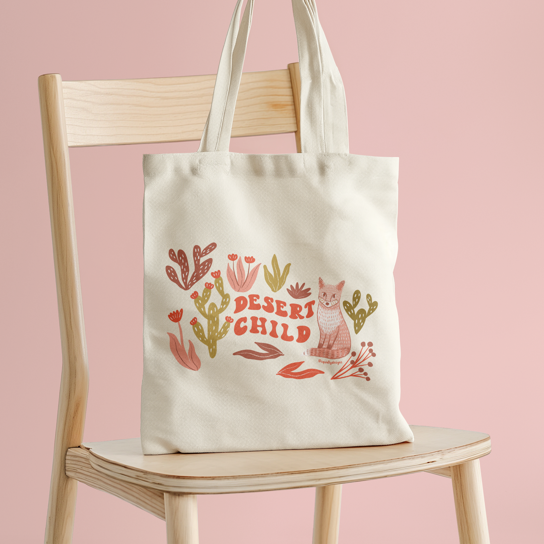 Wild Desert Child Tote Bag