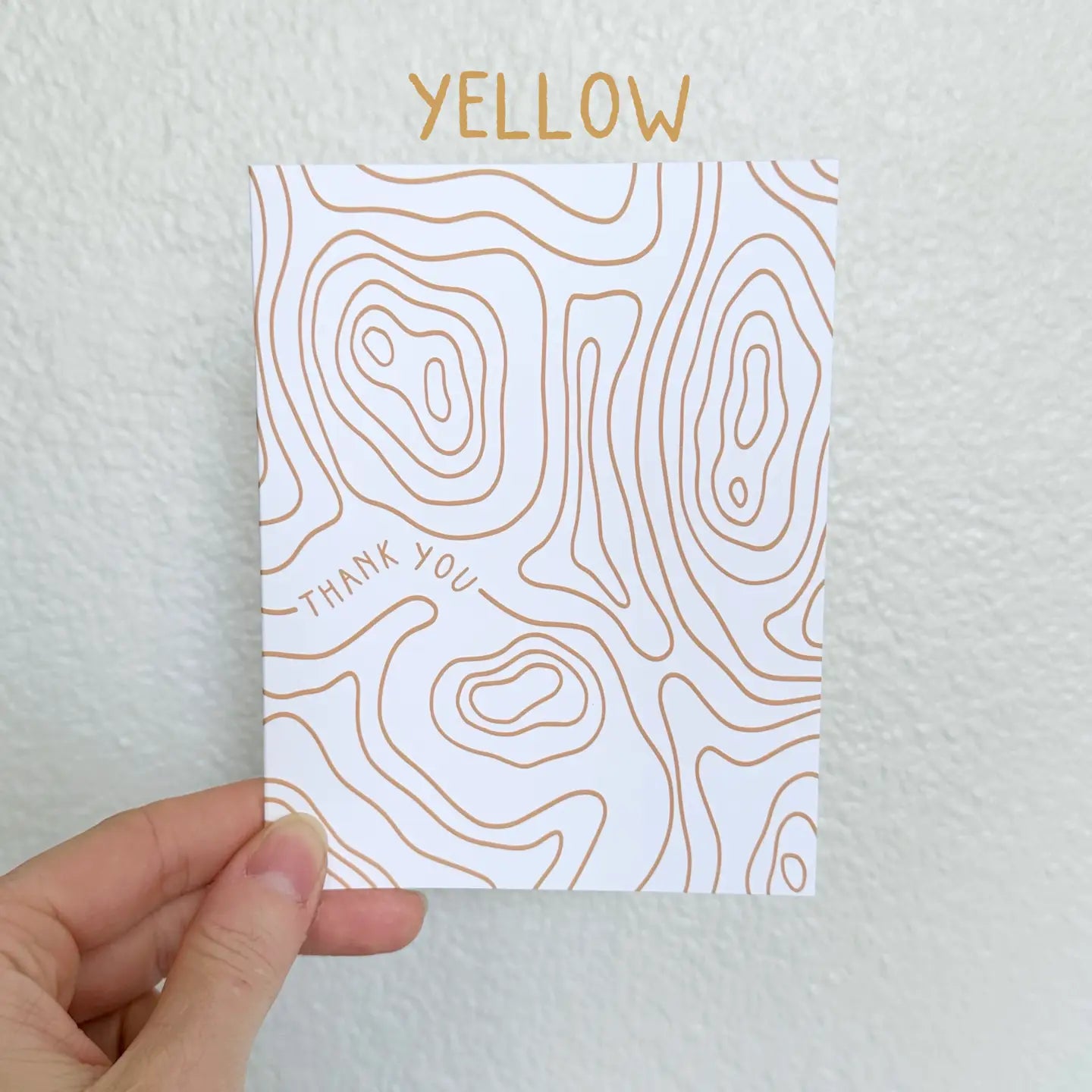 Topography Thank You Card