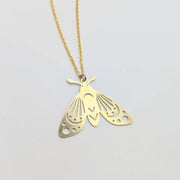 Brass Moth Necklace