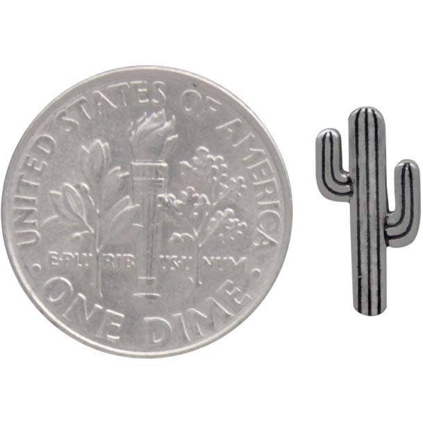 Sterling Silver Cactus Post Earrings - Recycled Sterling Silver