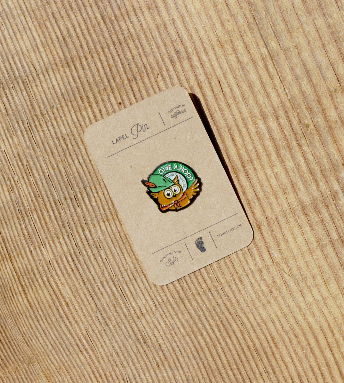 Woodsy Owl Enamel Pin, Give A Hoot Don't Pollute