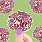 Stay Wild Wildflower Sticker